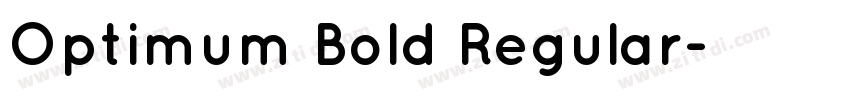 Optimum Bold Regular字体转换